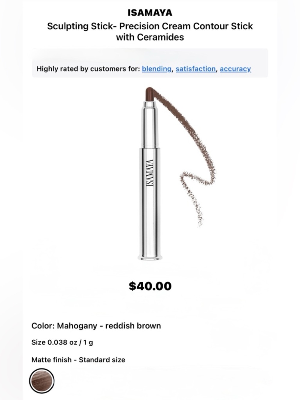 NEW ISAMAYA Sculpting Contour Stick